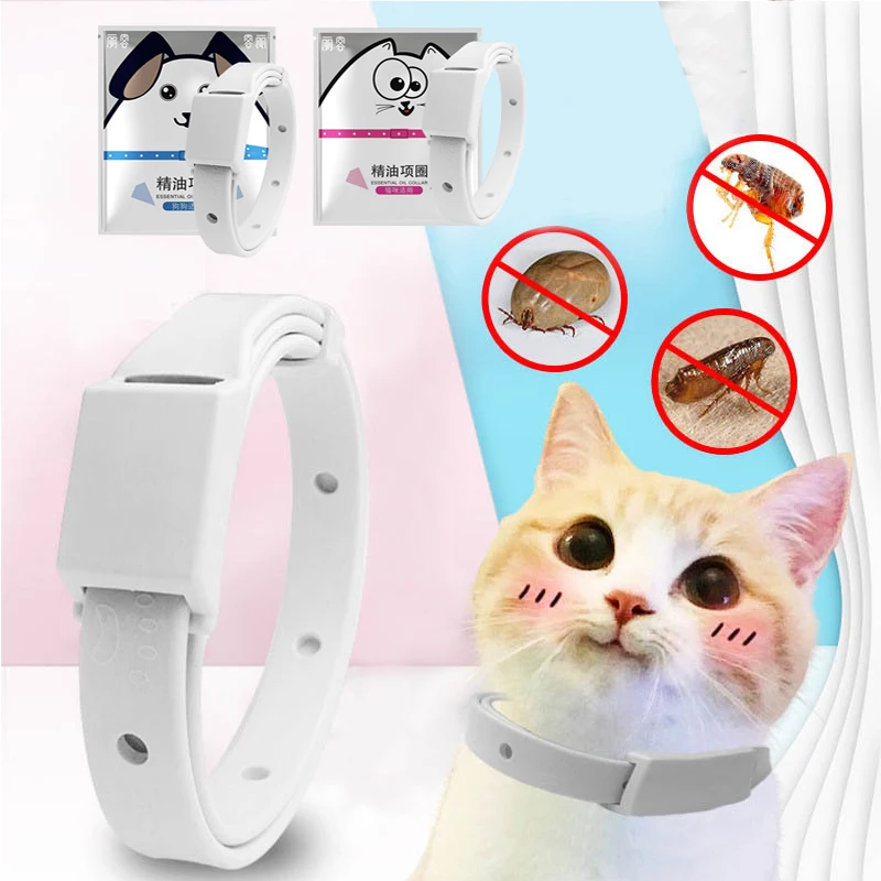 

Pet Anti Flea Tick Collar Pet Protection Pet Ring Dog Cat Collar Breakaway Antiparasitic Adjustable