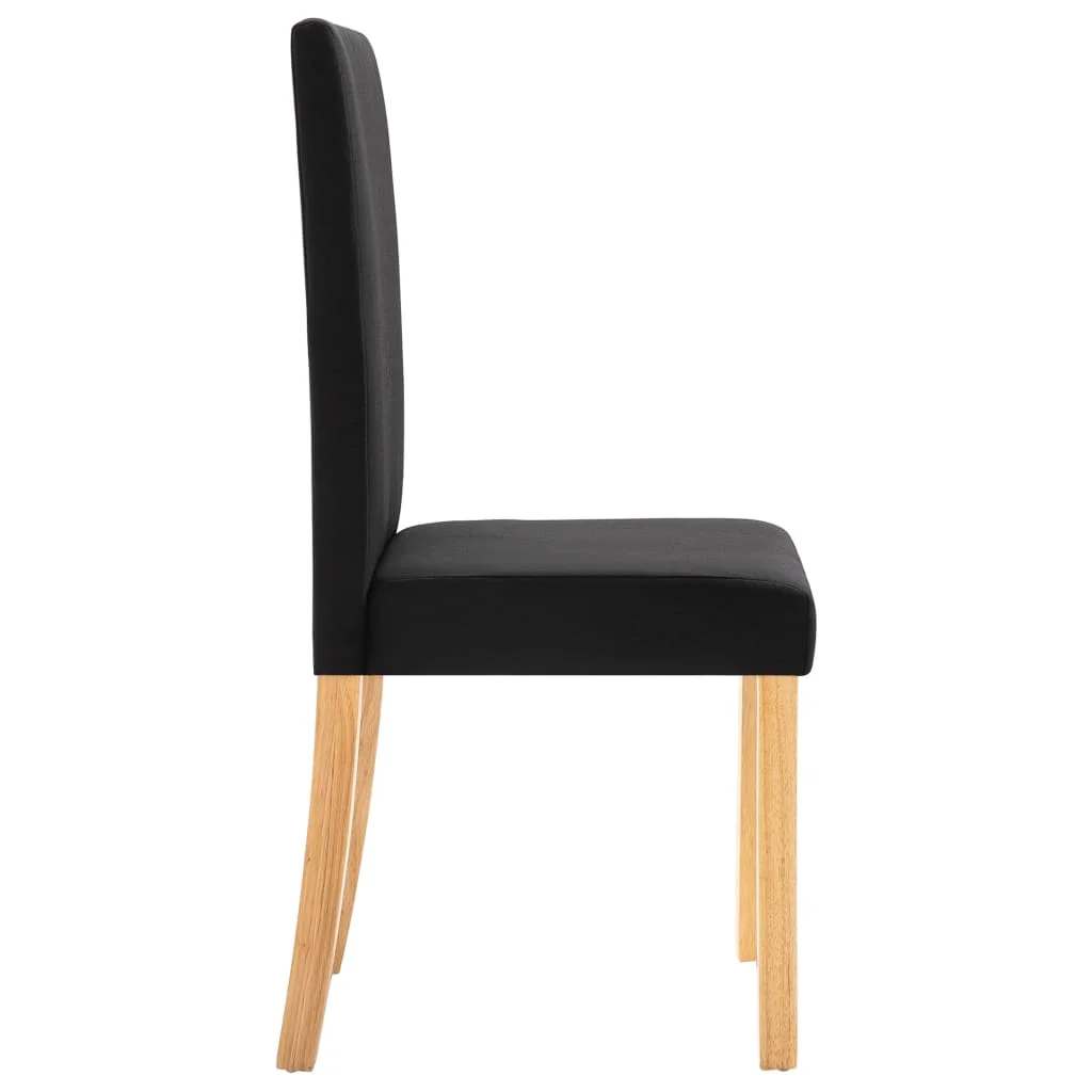 

Kitchen Dining Chairs Set of 4 for Dining Room Home Decor 4 pcs Black Fabric