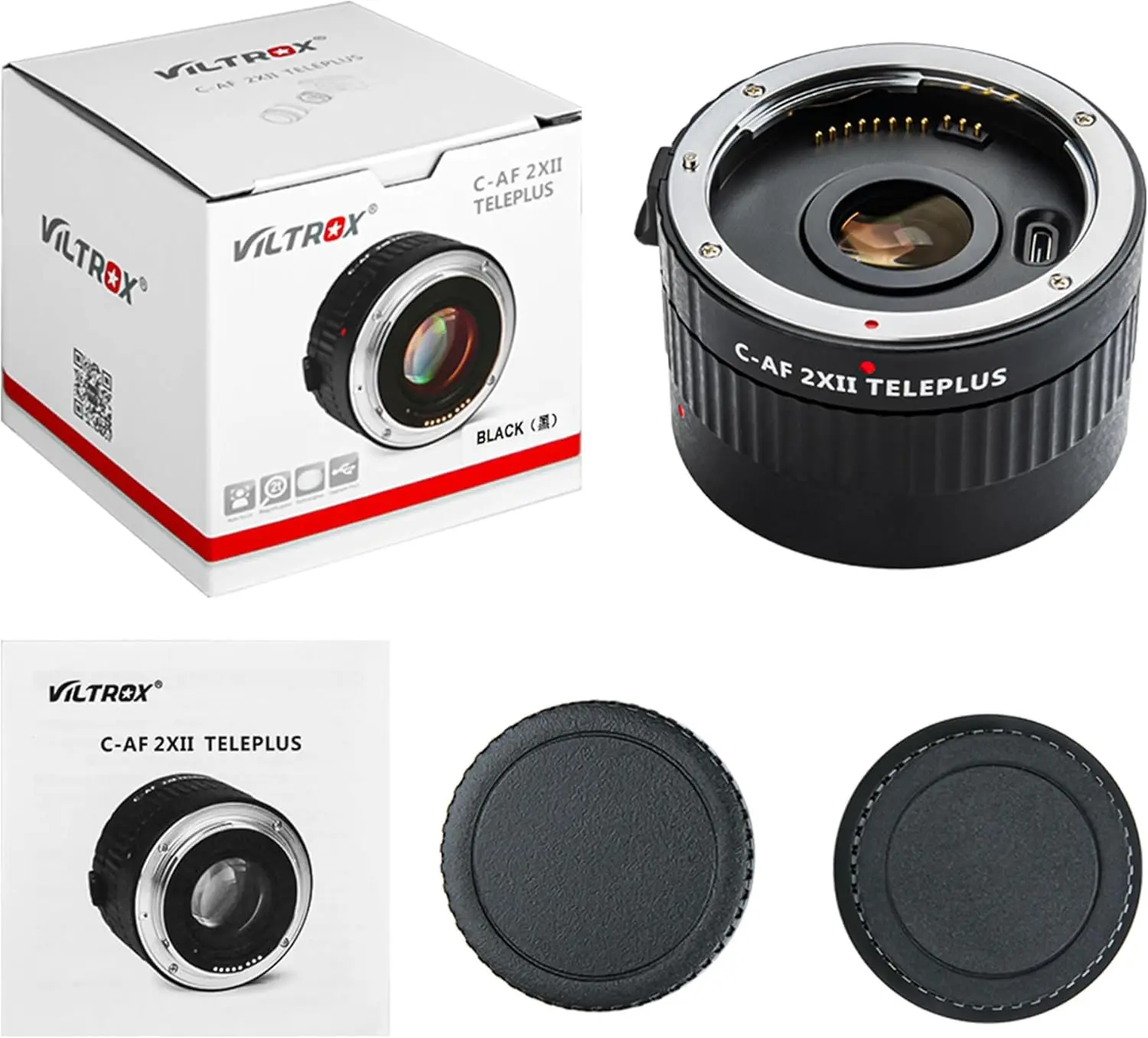 Телеконвертер VILTROX C-AF 2X II 2.0X с автофокусом для объективов Canon EF Mount 135mm, 200mm, 300mm, 400mm, 600mm, 70-200mm (art.: 3920da77fe4ac) - 3920da77fe4ac
