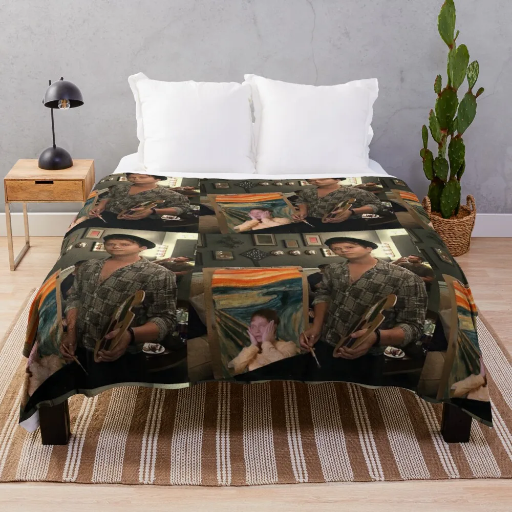 

conor the artist Throw Blanket Embroidered Blanket For Sofa