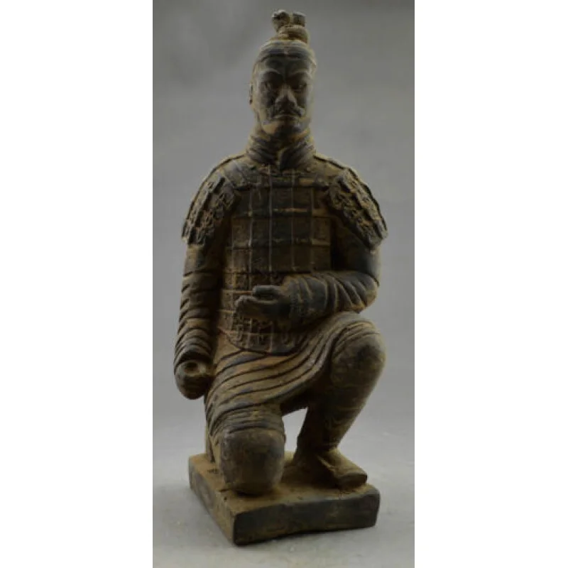 

Старые винтажные бронзовые резная статуя династии Цинь солдат терракотовые воины