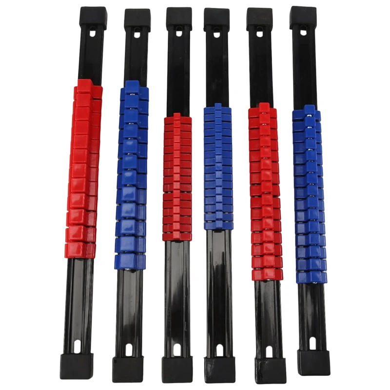 

ABS Socket Organizer Drive Socket Holder, 1/4 Inch Drive X 32 Clips, 3/8 Inch Drive X 30 Clips, 1/2 Inch Drive X 24 Clips,6 Piec