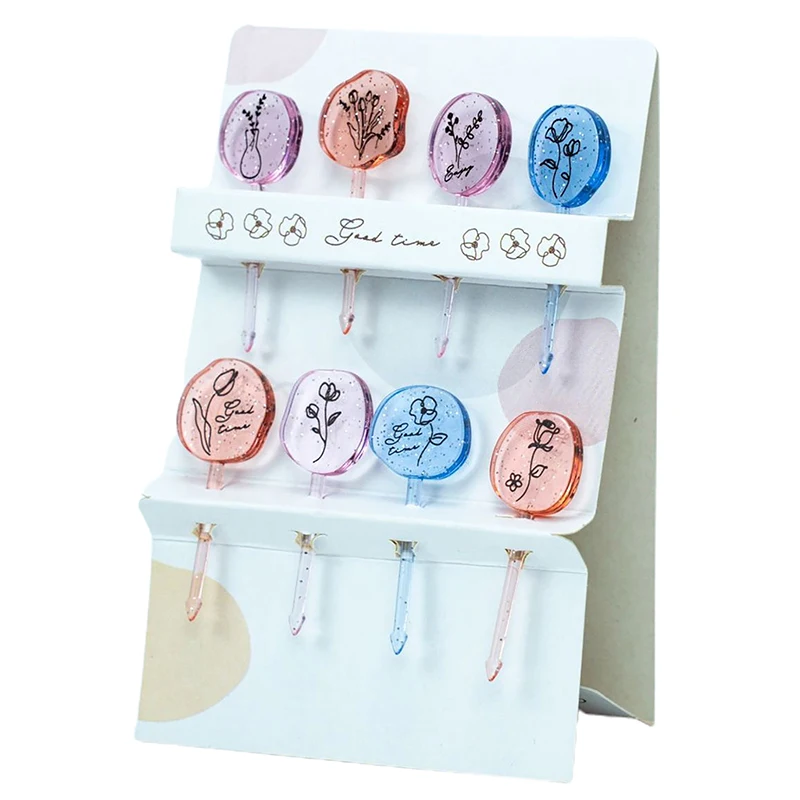 

Fruit Fork Food Grade Plastic Mini Cartoon Kids Cake Fruit Toothpick Bento Lunch Bento Accessories Party Decoration