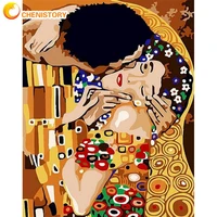 chenistory full round diamond painting frame paint kit abstract figures mosaic diamond home decor gift diy crafts kill time