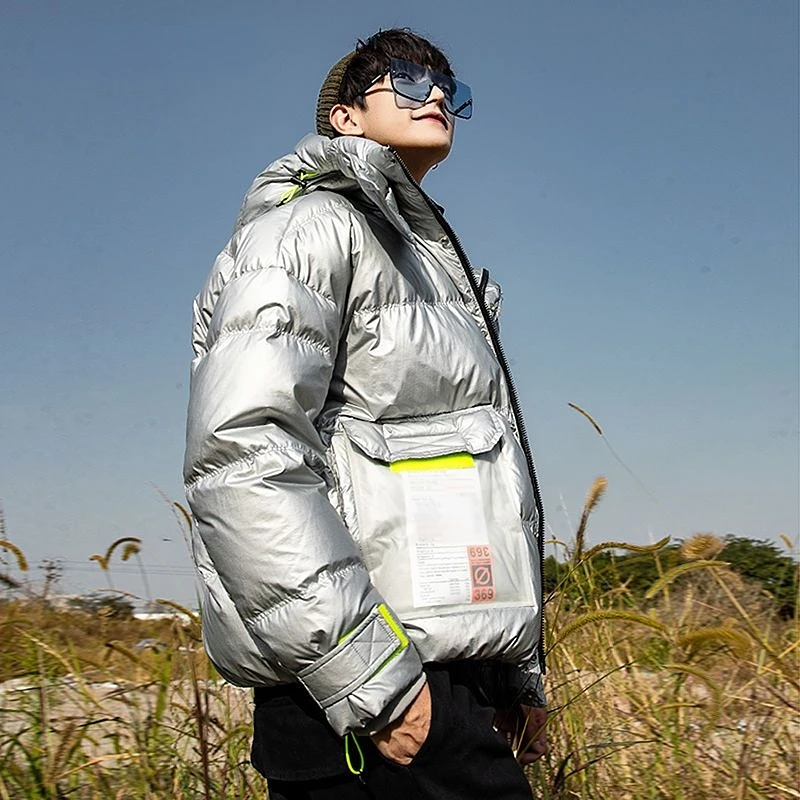New Winter Men's Jacket Down Jackets White Duck Down Superheat Coats Parka Short Tops High End Luxury Designer Clothing Brand