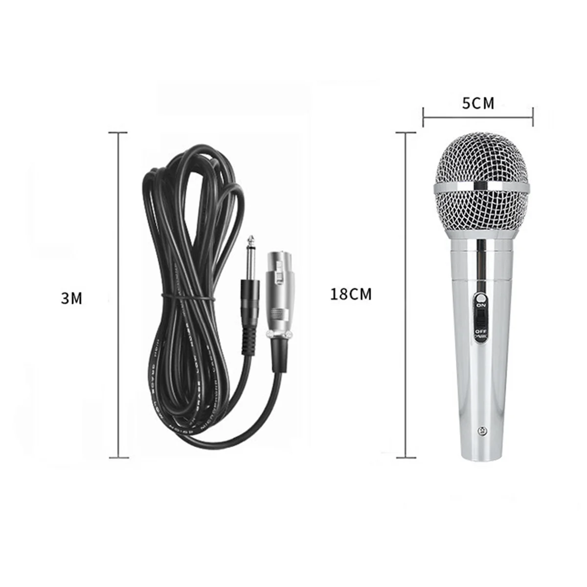 

Microphone Handheld Professional Wired Metal Dynamic Microphone