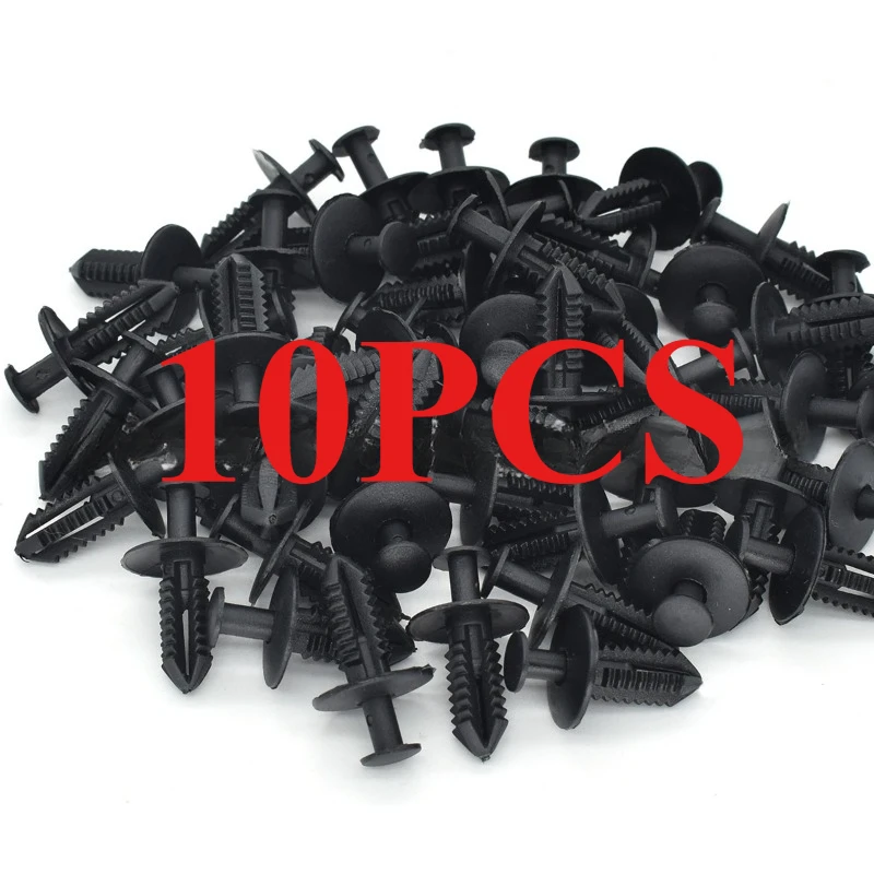 

10 шт., заклепки для подкладки крыла бампера автомобиля для Bmw Mercedes Benz, гайки-позиционера, колесная арка, винты для брызговика, листовая доска, крепежная прошивка