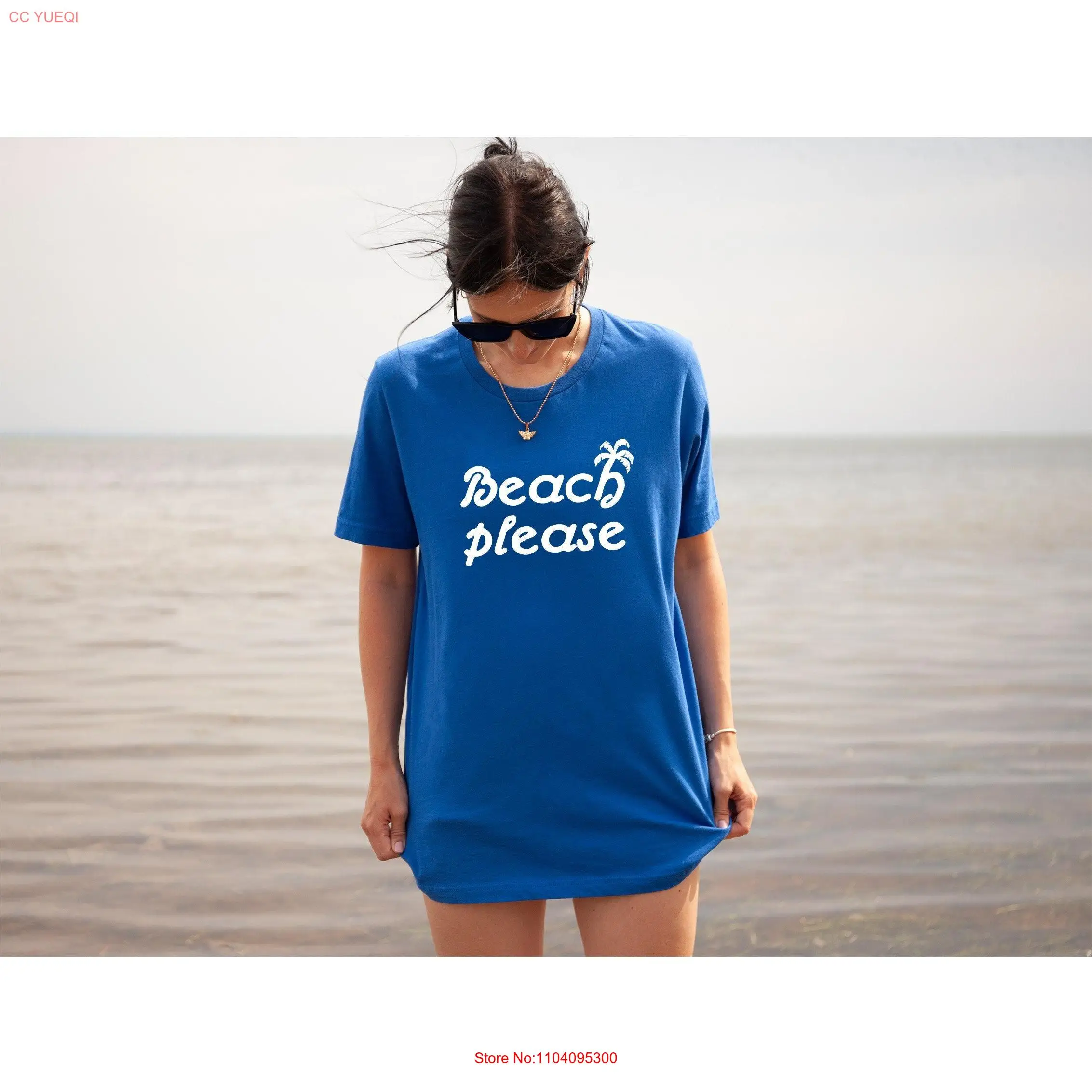 Футболка Пляж пожалуйста медовый месяц отпуск девушки поездка семья друзья