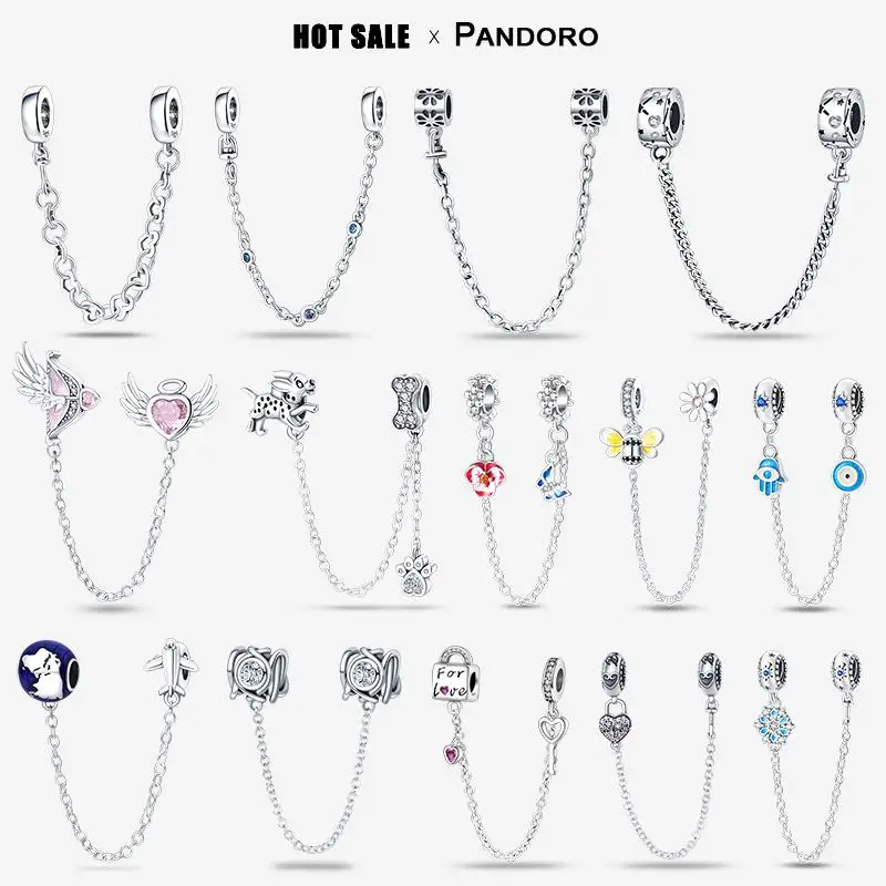 Цепочка с подвеской в виде крыльев Ангела сердца серебро 925 пробы