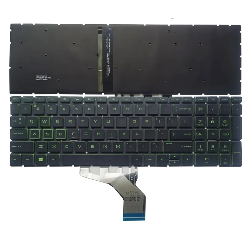 

New US Keyboard For HP Pavilion GAMING 15-CX000 15-cx0001tx 15-EC 15-CX 15-DK Green Backlit
