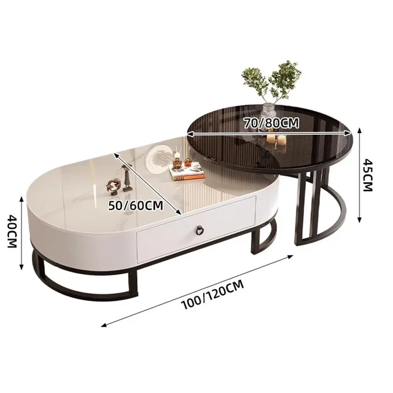 Журнальный столик для гостиной современный небольшой боковой минималистичный