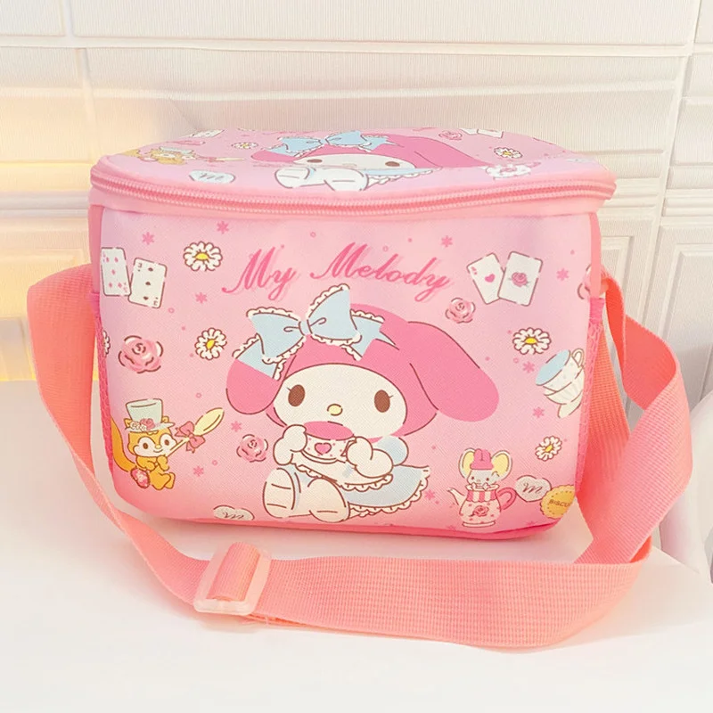 Sanrioed мультяшный аниме Cinnamoroll My Melody Kuromi Purin Dog Ланч-бокс сумка Kawaii Милая