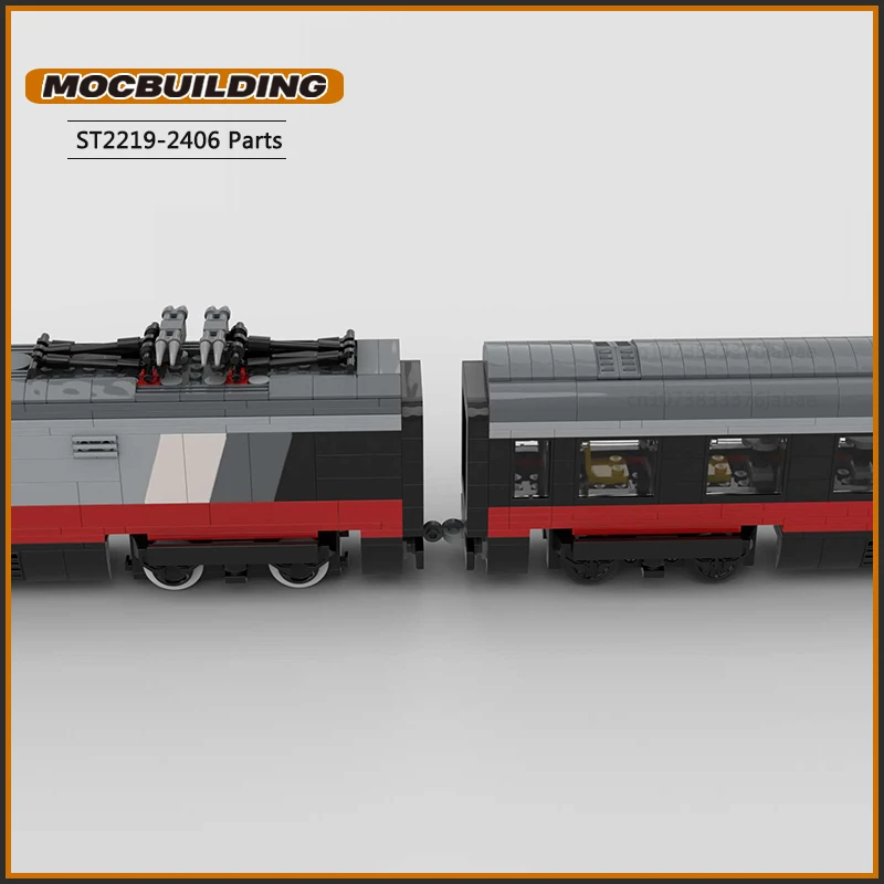 Freccia Высокоскоростной поезд MOC Строительные блоки Национальная городская серия