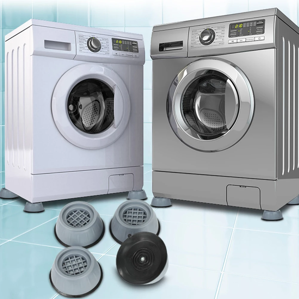 

4pcs Washing Machine Feet Mats Anti Vibration Anti Slip Refrigerator Dryer Pads Washer Mats Floor Furniture Protectors