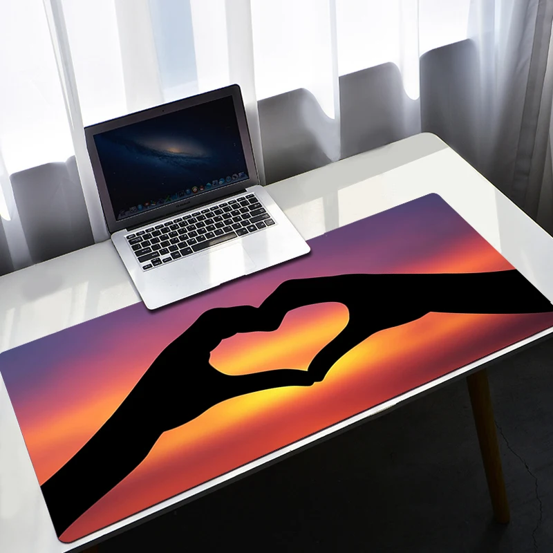

Cute Red Hearts Mousepad Gamer Cabinet Mouse Carpet Gaming Laptops Desk Accessories Mause Pad Computer Table Pc Keyboard Mat