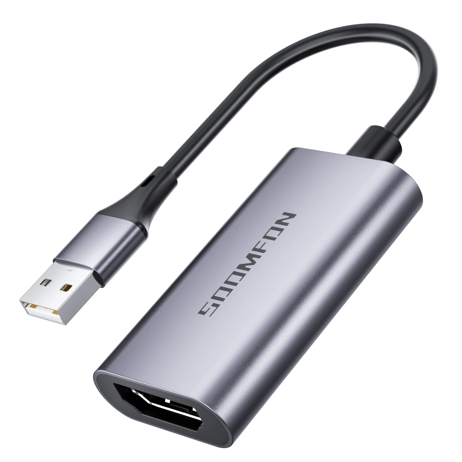 

SOOMFON USB HDMI Video Capture Card 4K HDMI-compatible Video Game Grabber Record for PS4 Camcorder Switch Live Broadcast Camera