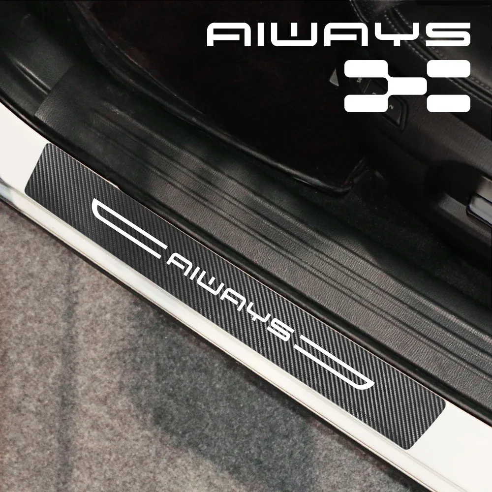 4 шт. наклейки на пороги двери автомобиля педали для Aiways U5 PRO U6 U7 2020 2021 2022