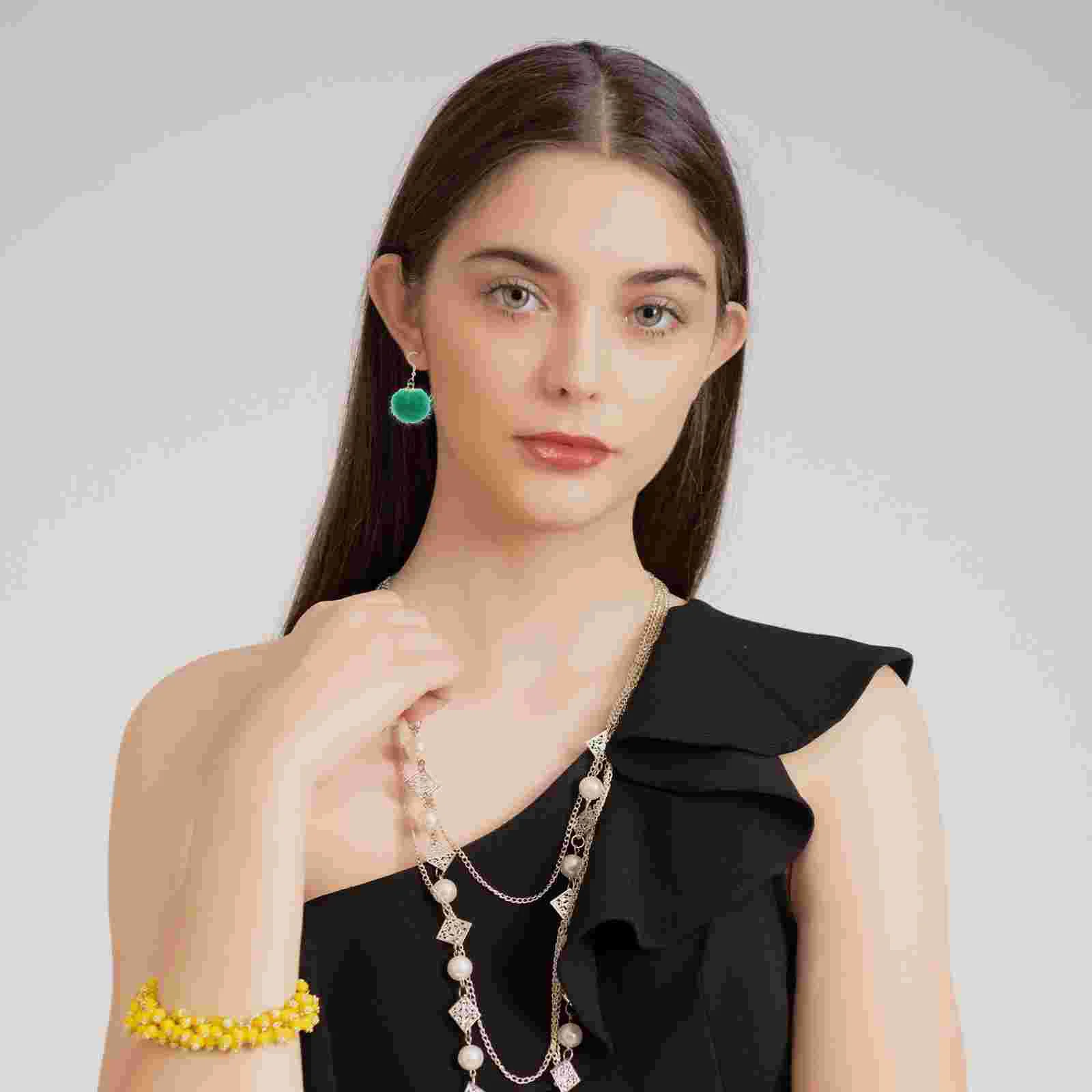 60 шт. маленькие помпоны подвески DIY серьги ожерелье пушистые шарики аксессуар