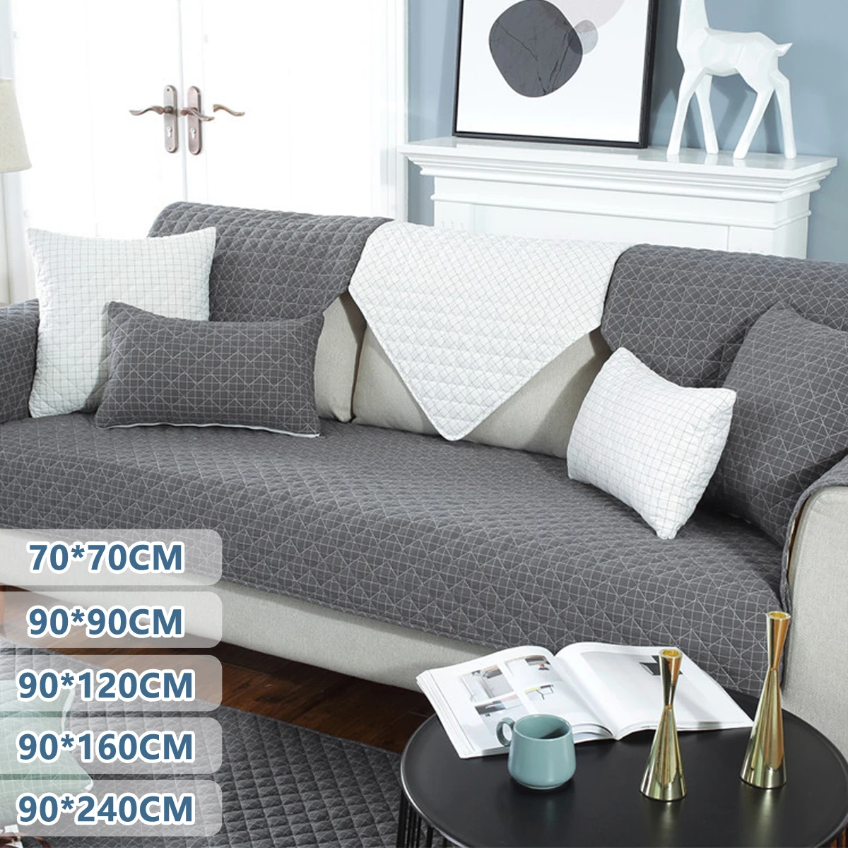 

Мягкий чехол для дивана, пыленепроницаемый домашний Диванный коврик для большого лежащего питомца, устойчивый к царапинам, нескользящий ст...