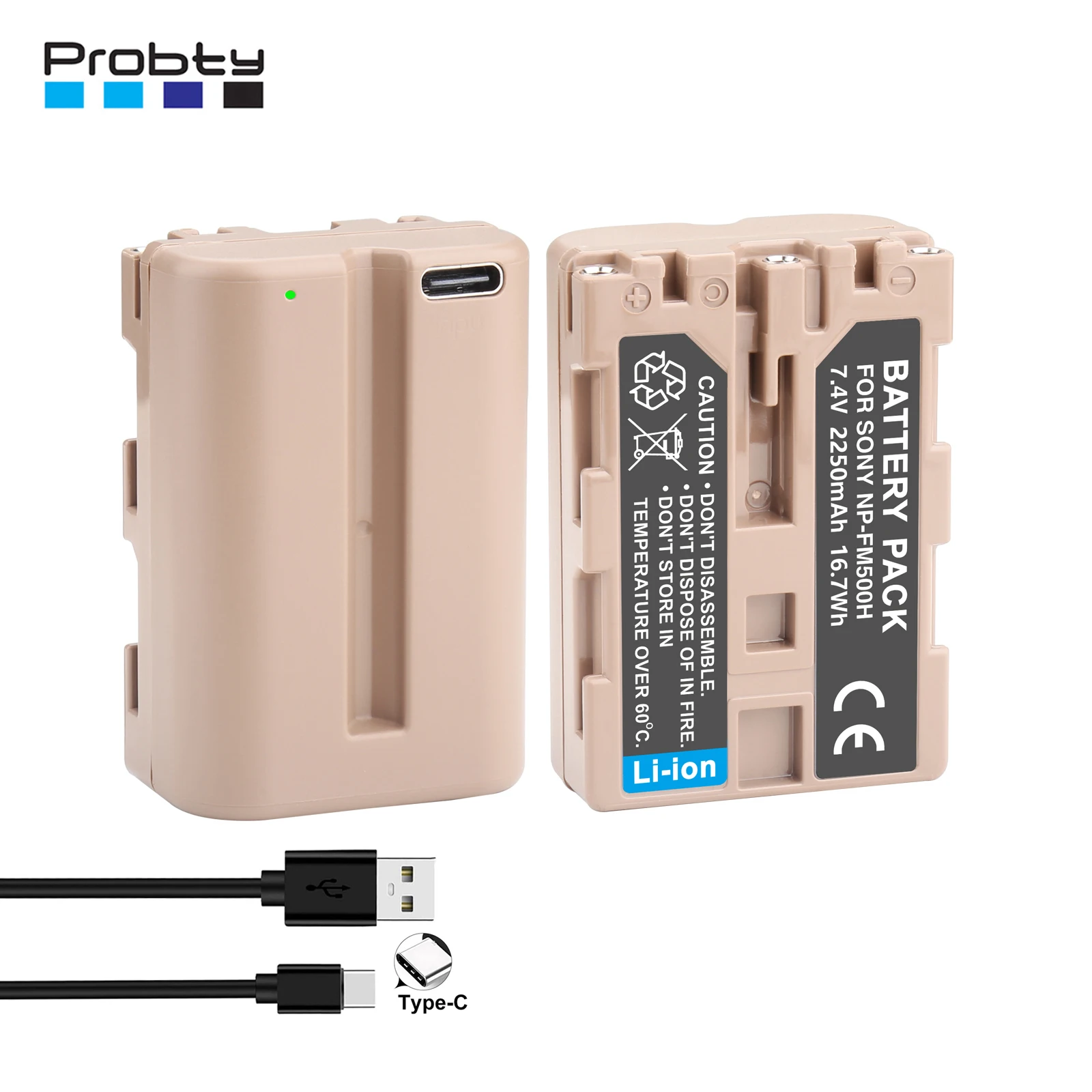 

New Upgrade NP-FM500H NP FM500H FM500H Battery with Type-C Charging port for Sony Alpha A58 A57 A65 A77 A99 A900 A700 A580 A560