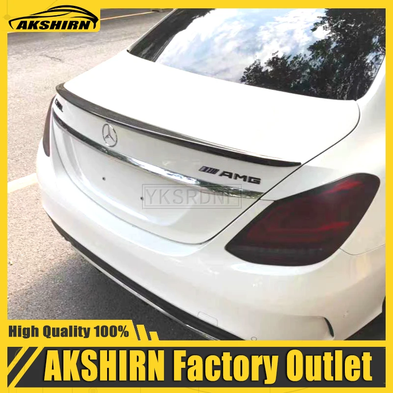 

For Mercedes Benz W205 C-class 2014 2015 2016 2017 2018 2019 Rear Spoiler ABS Material Primer Color Car Tail Wing Decoration