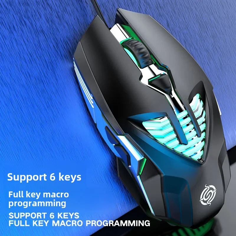 Профессиональная игровая мышь Q1 6d с металлическим покрытием и водяным