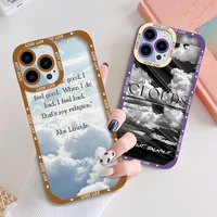 sky clouds protection fundas for iphone 13 12 mini 11 pro max xs x xr 7 8 plus se 2020 2022 transparent soft tpu phone cases