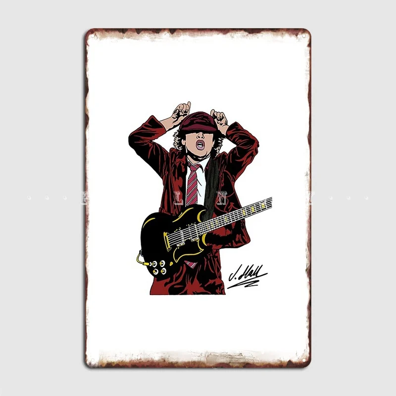 

Angus Ac Dc Metal Sign Plaques Garage Club Club Party Retro Tin Sign Poster
