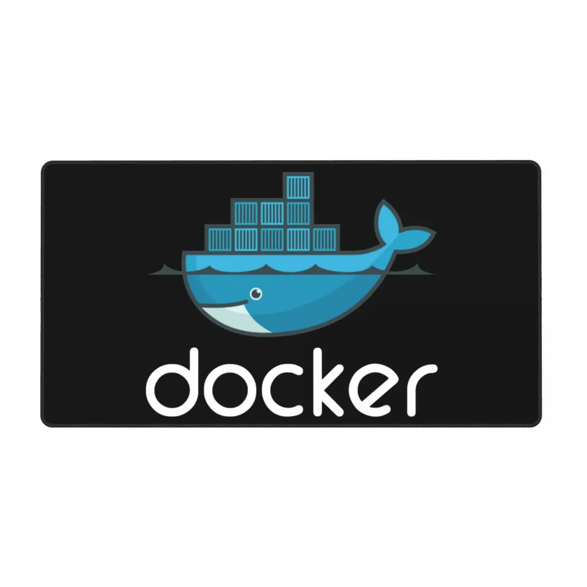 

Docker Logo Gaming Mouse Pad Keyboard Table Mats Linux Javascript Computer Large Anti-slip Natural Rubber Mousepad for Computer