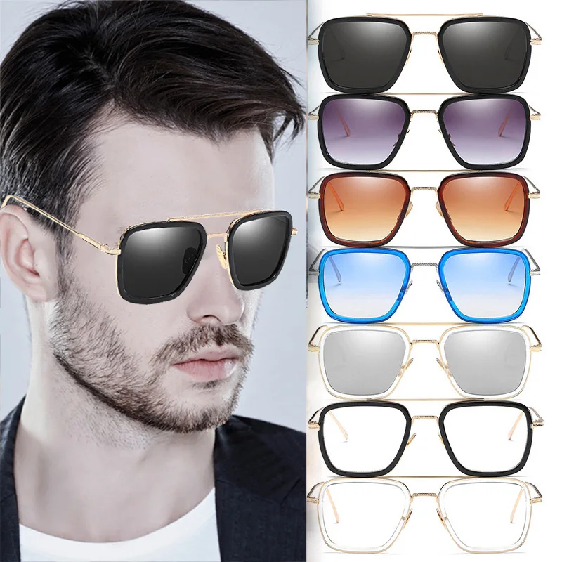 

Sunglasses Square Glasses UV Protection for Men Summer Holiday Vacation For Summer Men Holiday Vacation UV Protection MC889