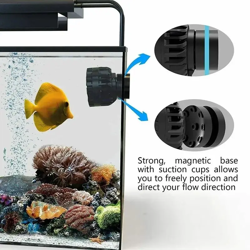 Фото Миниатюрный тонкий USB-насос для аквариума (5 Вт/9 Вт) с питанием от USB, для пресной и соленой воды, для нано-аквариумов, коралловых рифов и небольших рыбных прудов №3