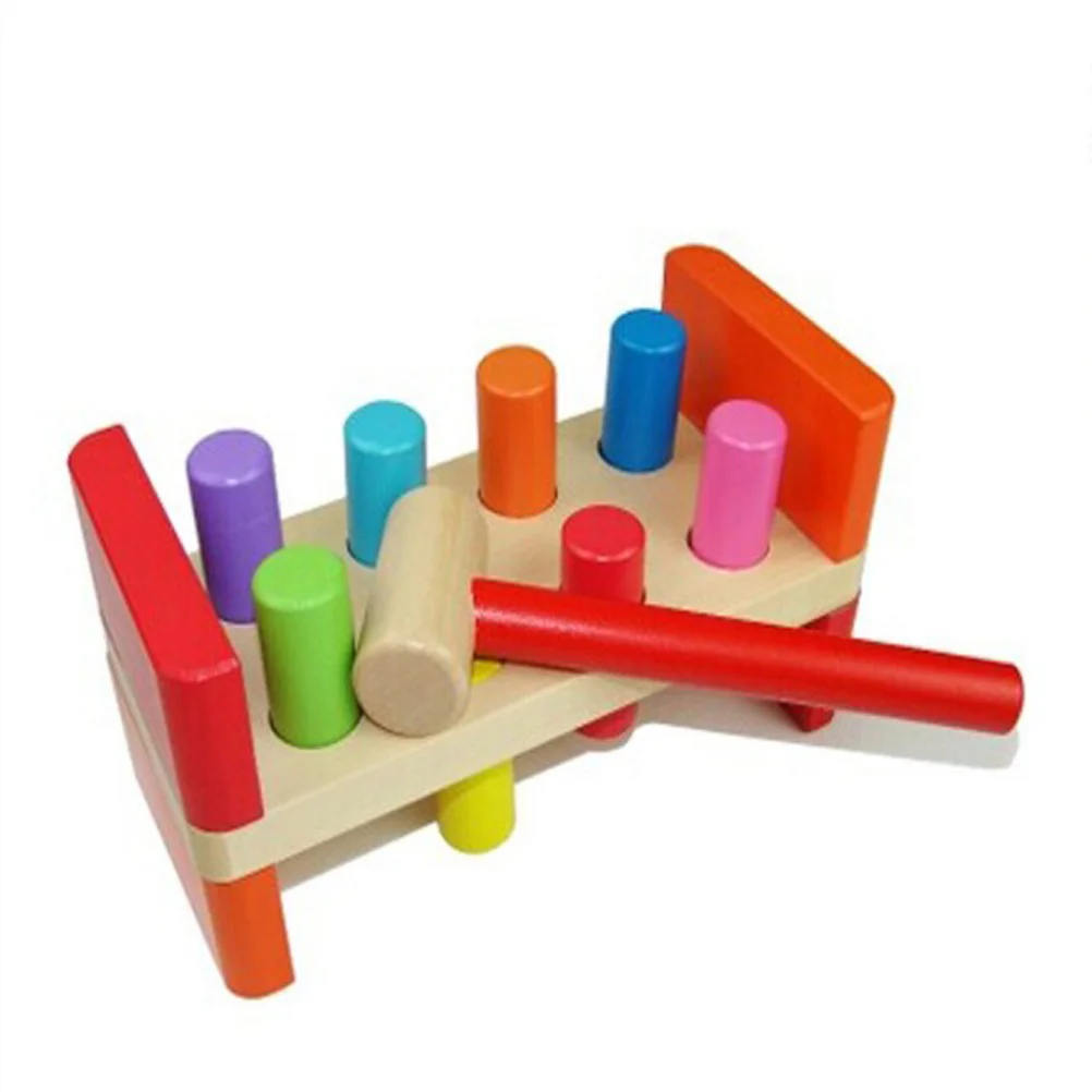 

Developmental Toys Develops Motor Skills US Toys Hammer Peg Toy Kids Sports Toys Kids Pounding Toys Piling Table