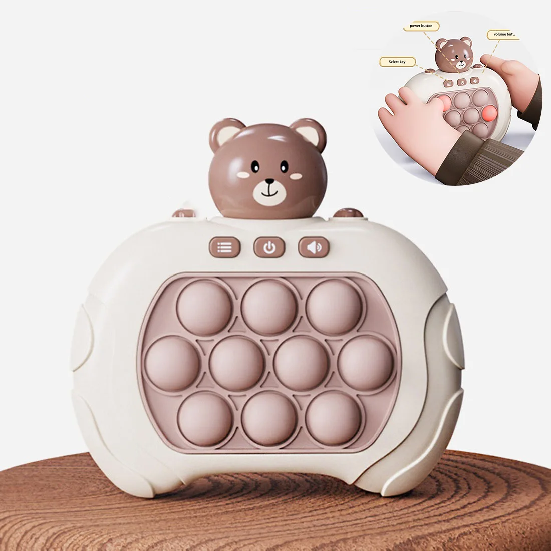 

The Button Fidget Toys Whack A Quick Press Bubble Game Machine Squeeze Stress Relief Toy Birthday Christmas Gifts For Kids Adult