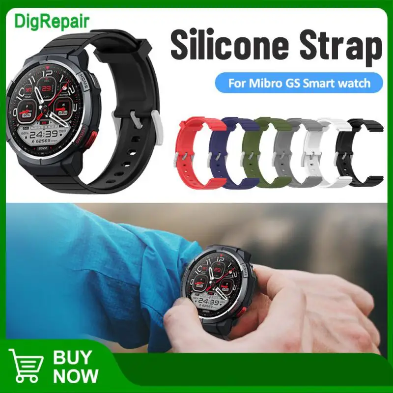 

Элегантный браслет белый водонепроницаемый с защитой от пота ремешок для Mibro Gs высококачественные умные часы ремешок офисные аксессуары силиконовый