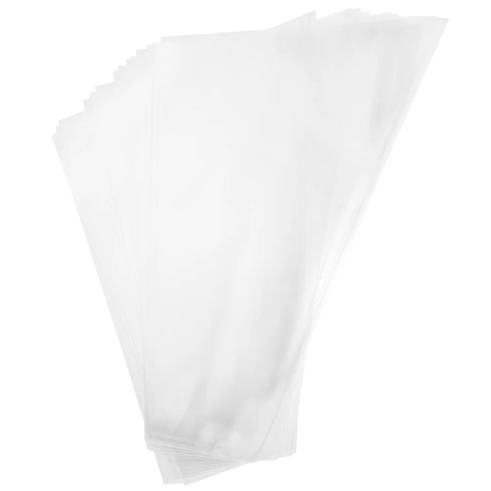 

Bouquet Flower Floral Wrapping Paper Rose Packing Clear Cellophane Packaging Gift Arrangement Sleeve Sleevestransparent Wedding