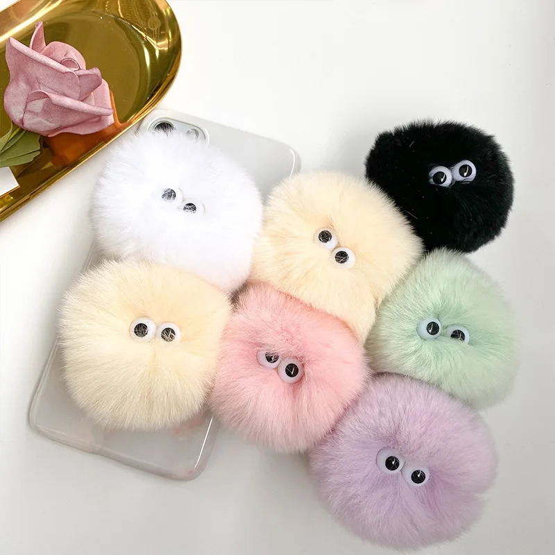 Universal Plush Cartoon Round Mobile Phone Ring Holder Phone Accessories Cellphone Bracket For IPhone Expanding Stand Phone Girp