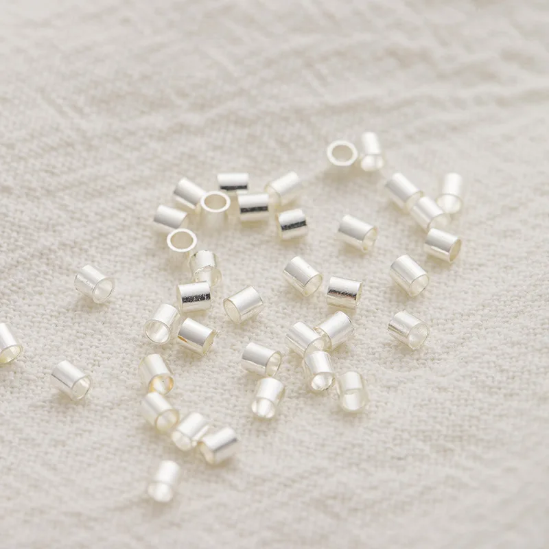 150pcs Crimp Tubes Beads Findings Stopper End Silver and Gold Color Plated Copper Craft Diy  Jewellery Making Accessories