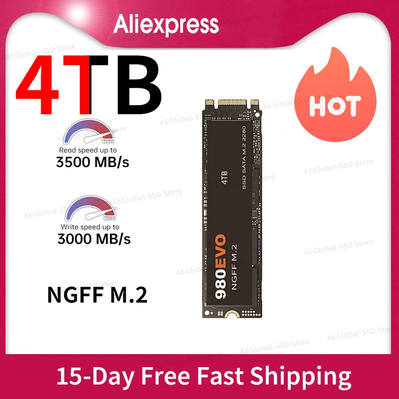

HOT Original 4TB M.2 SSD 2TB NGFF SSD hard Drive 980EVO NVMe pcie 980 PRO Hard Disk Internal Hard Disk For Laptop/Desktop/mac
