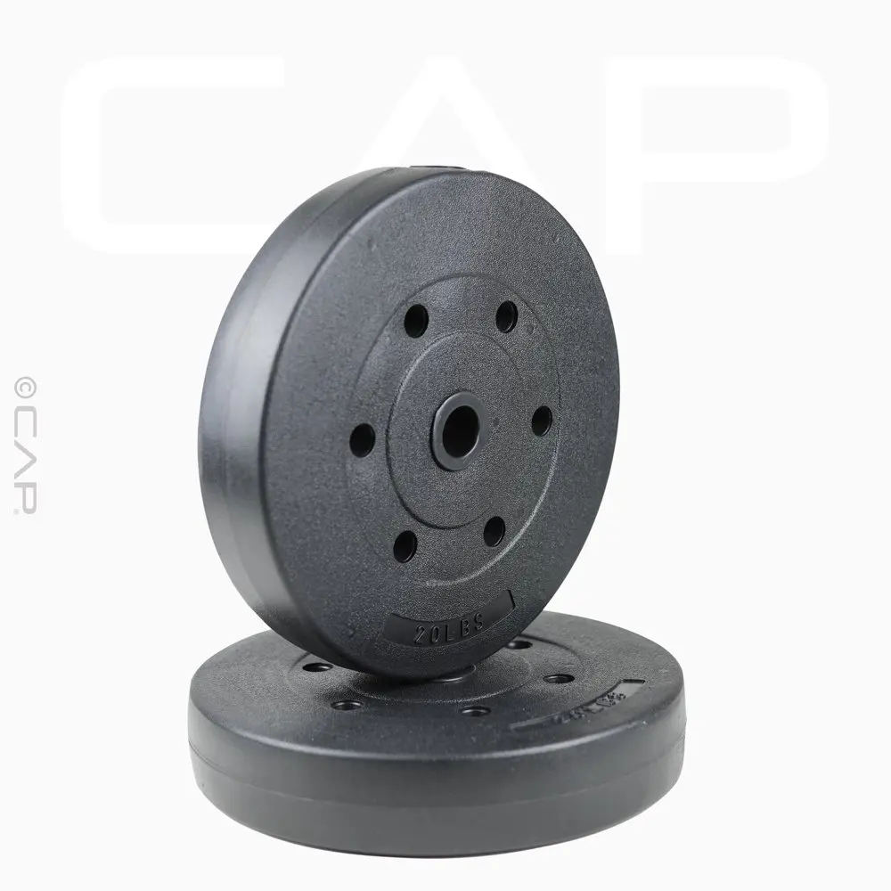 

Barbell Standard Vinyl Weight Plate Set, 40 lb (20 lb x 2)