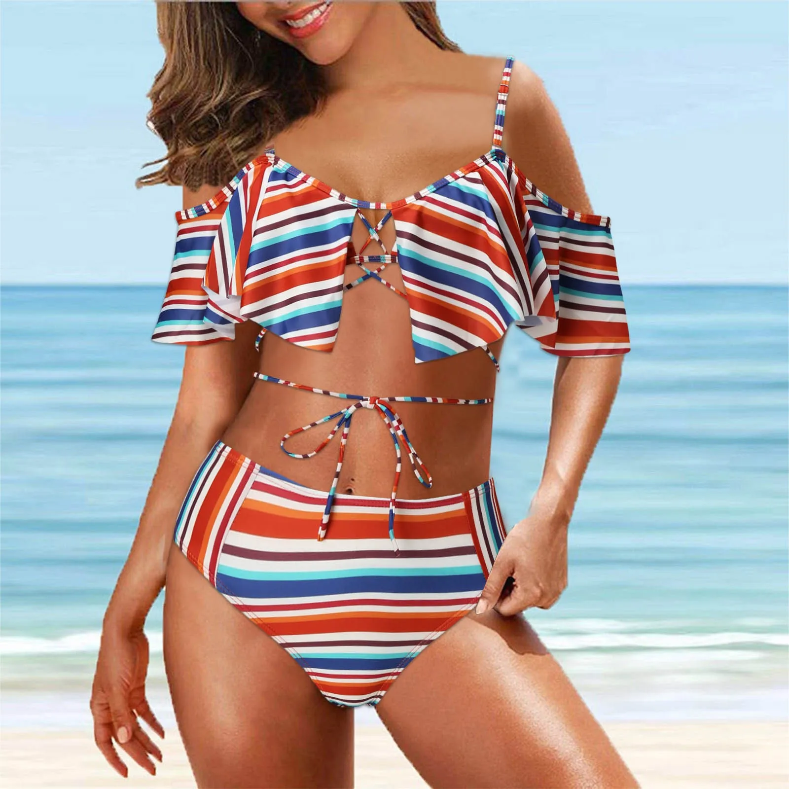 

Сексуальное женское бикини, бразильский купальник с бюстгальтером пуш-ап, комплект бикини, купальник из двух частей, купальный костюм с выс...