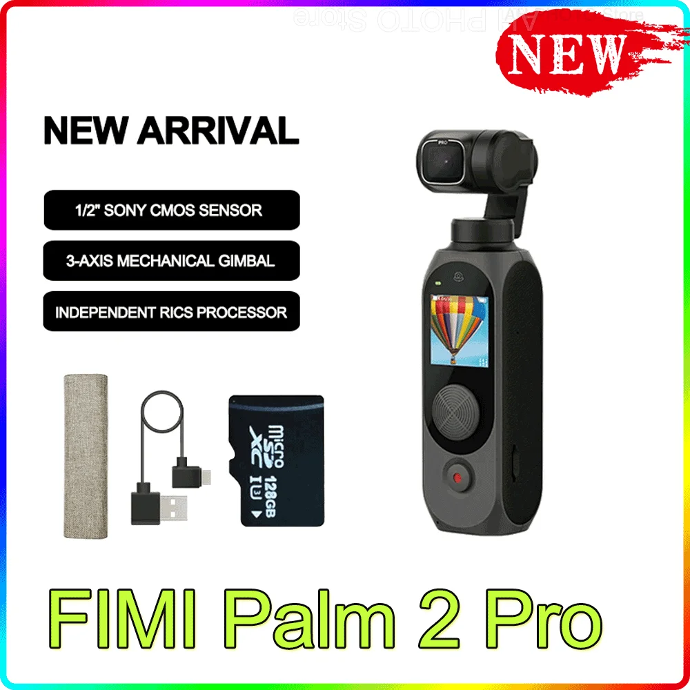 

3-осевой стабилизированный Ручной Стабилизатор FIMI Palm 2 Pro для камеры, стабилизатор для селфи, стабилизатор для видеокамеры 4K 30fps