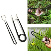 1 pcs stainless steel fish mouth spreader piler opener lip gripper tackle tools fish gripper unhooking device tackle lure tools