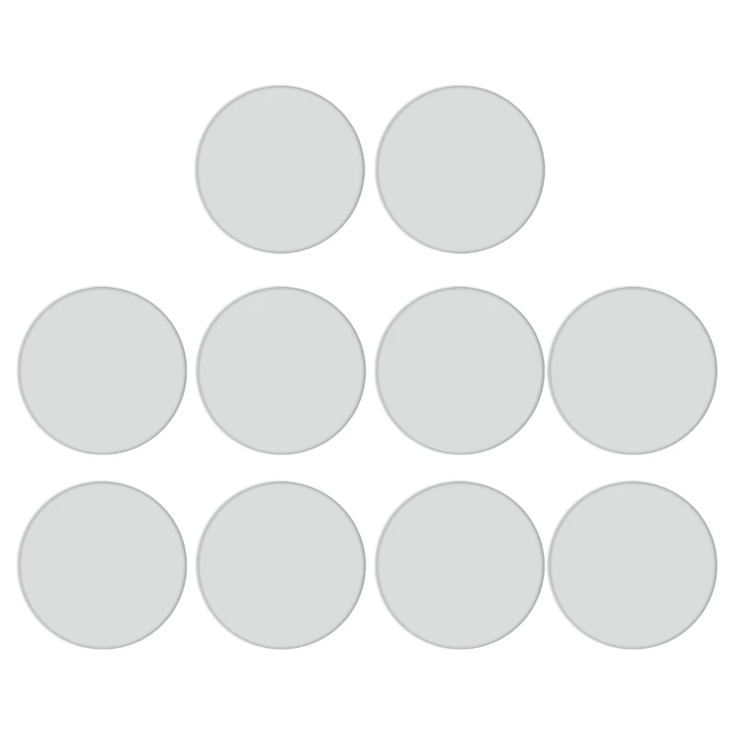 

10x/Set Sublimation Blank Aluminum Sheets 25mm Round Blank Tray for Jewelry DIY