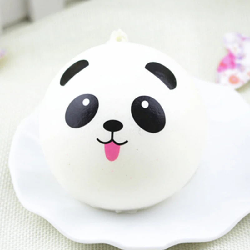 Hot Jumbo Panda Squishy Charms Kawaii Buns Bread Cell Phone Key/Bag Strap Pendant Squishes Car Styling decoration