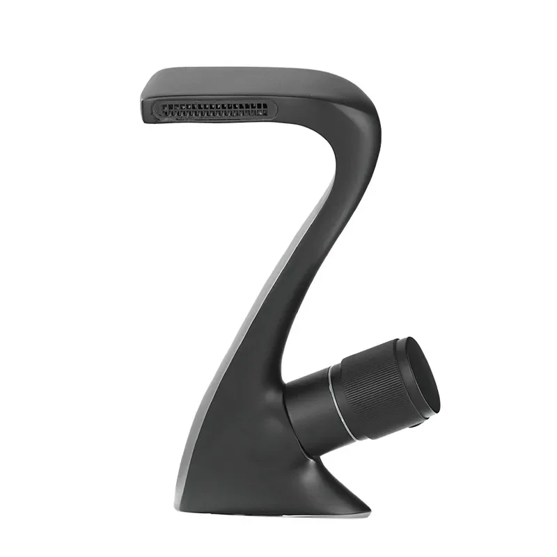 Современный Смеситель для раковины латунный серый кран умывальника элегантный