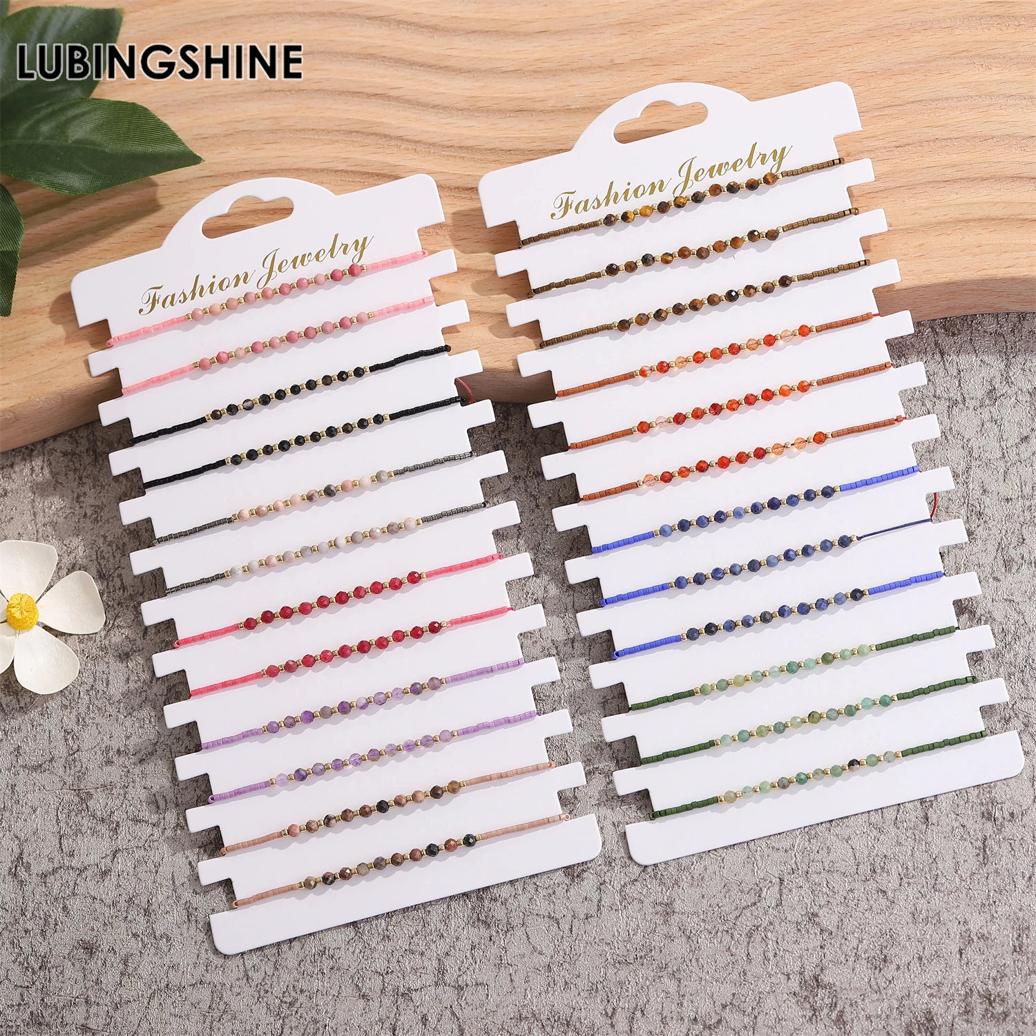 

12pcs Fashion Design Bohemian Woven Friendship Bracelets for Women Girl Braided Handmade Boho Bracelets Adjustable Wristbands