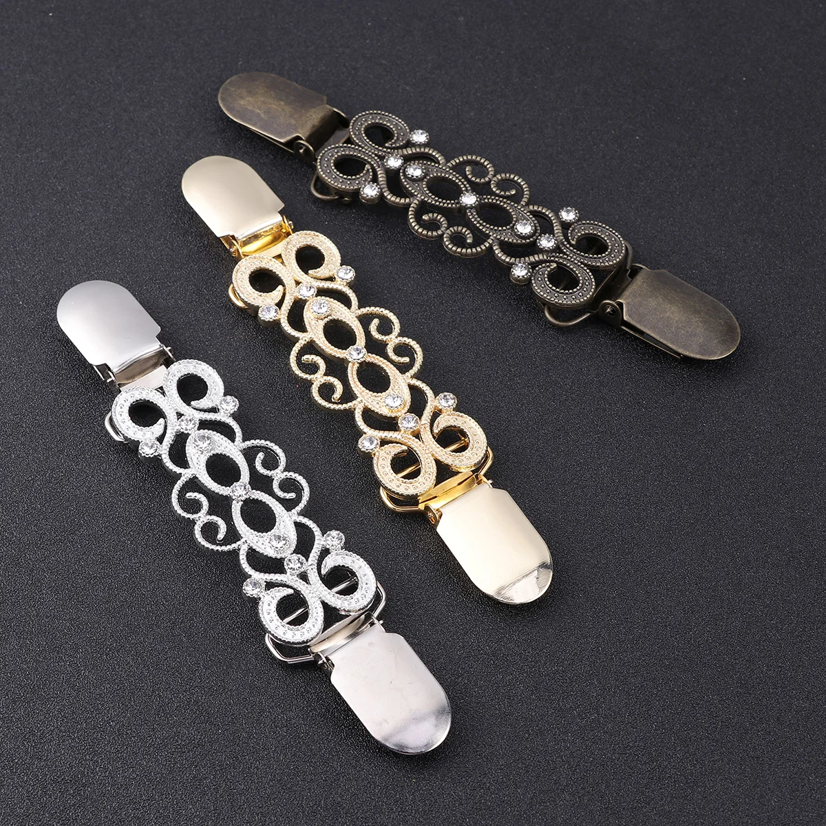 

Clips Sweater Cardigan Chain Clip Shawl Collar Brooch Women Pin Dress Clasp Shirt Scarf Cinch Buckle Dresses Clothes Clothing