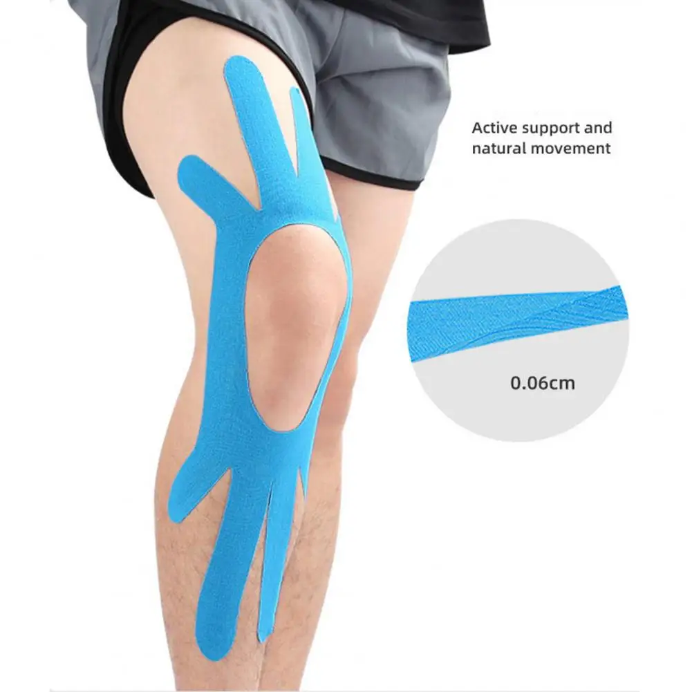 Кинезиологическая лента предварительно вырезанная повязка для поддержки колена