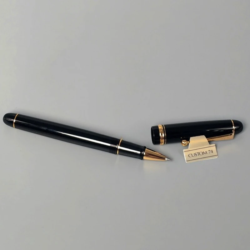 Фото Новые гелевые ручки Pilot Custom 74, черные, универсальные, элитные, элегантные, модные и простые шариковые ручки для подарков, черные, 0,7 мм №2