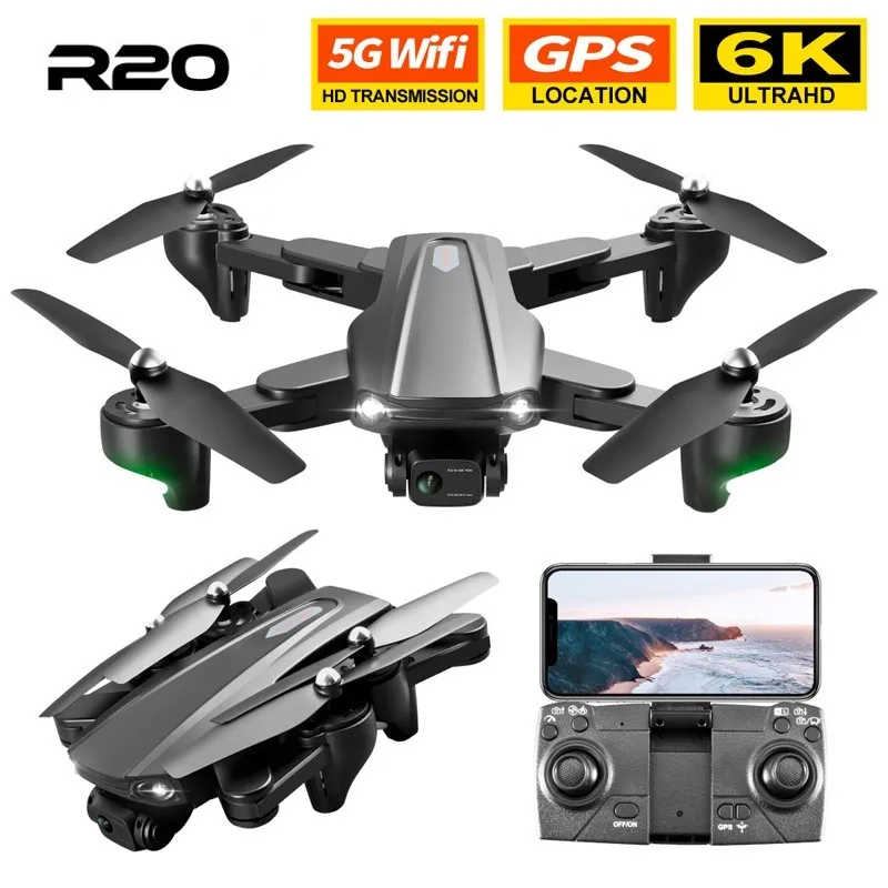 

Квадрокоптер R20 с HD-камерой 6K, 50X GPS